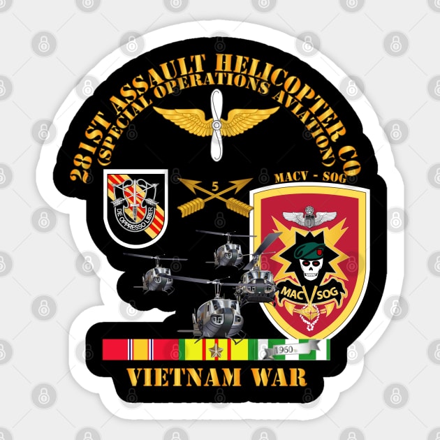 281st ahc mac v sog w svc Sticker by twix123844